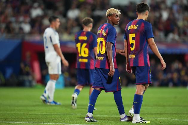 ESP: FC Barcelona, Barca v Como 1907. Joan Gamper Trophy Lamine Yamal of FC Barcelona during the Joian Gaper Trophy match between FC Barcelona and Como 1907 played at Johan Cruyff Stadium on August 10, 2025 in Barcelona, Spain. kpng Copyright: xBaguxBlancox xPRESSINx PS_250810_BAR_COM_2526_1446