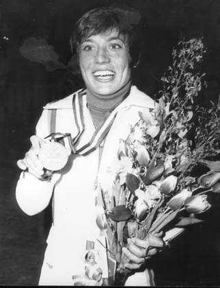Ski Alpine Olympic Winter Games 1976 in Innsbruck u B Z Gold medal winner Rosi Mittermaier Germany 1976 in Innsbruck Austria ATTENTION date estimated !ACHTUNG AUFNAHMEDATUM GESCHÄTZT!
