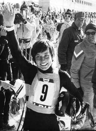 Ski Alpine Olympic Winter Games 1976 in Innsbruck u B Z Gold medal winner Rosi Mittermaier Germany 1976 in Innsbruck Austria ATTENTION date estimated !ACHTUNG AUFNAHMEDATUM GESCHÄTZT!