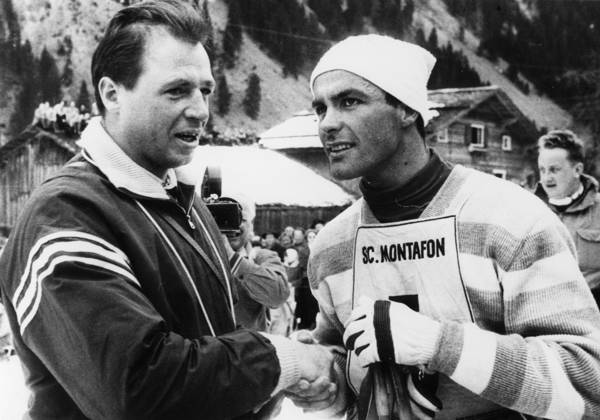 boxing Ski Alpine Them are both Size Fighter in her Sports u B Z v l the Boxer Gerhard Pike Germany , Ski AS Toni Sailer Austria ATTENTION date estimated !ACHTUNG AUFNAHMEDATUM GESCHÄTZT!