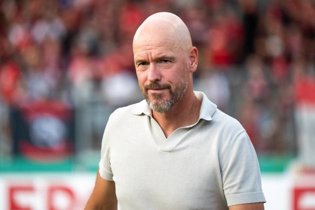 Erik ten Hag Bayer Leverkusen, Trainer , GER, SG Sonnenhof Großaspach vs Bayer 04 Leverkusen, Fußball Herren DFB Pokal, 1 Runde, Saison 2025 2026, 15 08 2025 DFB regulations prohibit any use of photographs as image sequences and or quasi video GER, SG Sonnenhof Großaspach vs Bayer 04 Leverkusen, Fußball Herren DFB Pokal, 1 Runde, Saison 2025 2026, 15 08 2025 Aspach Copyright: xEibner-Pressefoto Memmlerx EP_MMR