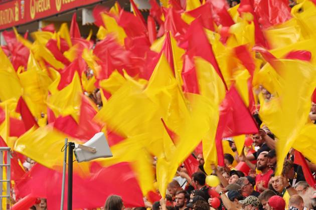 FOOTBALL : RC Lens vs Olympique Lyonnais - Ligue 1 J1 - 16 08 2025 Ambiance supporters de Lens lors du match RC Lens vs Olympique Lyonnais, Ligue 1 J1, stade Bollaert-Delelis, le 16 août 2025 - photo Laurent Sanson PsnewZ Copyright: xLaurentxSANSONx xPsnewZx