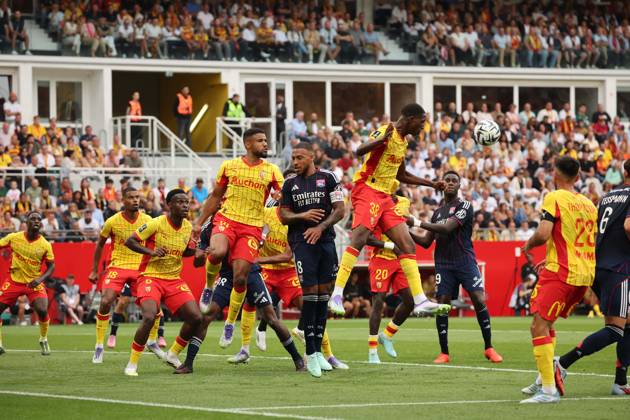 FOOTBALL : RC Lens vs Olympique Lyonnais - Ligue 1 J1 - 16 08 2025 Action lors du match RC Lens vs Olympique Lyonnais, Ligue 1 J1, stade Bollaert-Delelis, le 16 août 2025 - photo Laurent Sanson PsnewZ Copyright: xLaurentxSANSONx xPsnewZx