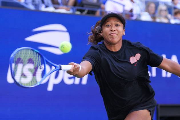 August 19, 2025, Flushing Meadows, New York, USA: Naomi Osaka (in photo) and Gael Monfils during a mix doubles match against Caty McNally and Lorenzo Musetti at the 2025 US Open at USTA Billie Jean King National Tennis Center on Tuesday August 19, 2025 in the Flushing neighborhood of the Queens borough of New York City. JAVIER ROJAS PI Flushing Meadows USA - ZUMAp124 20250819_zaa_p124_011 Copyright: xJavierxRojasx