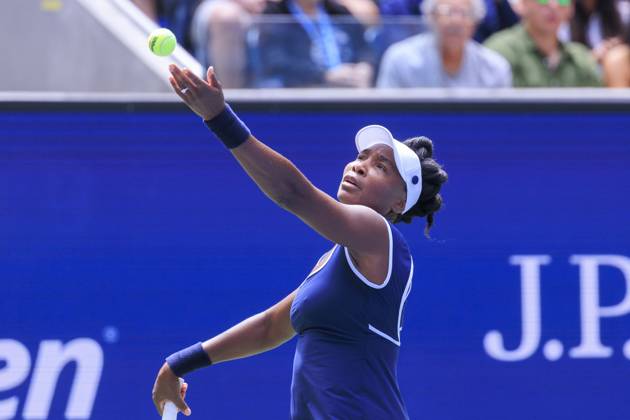 August 19, 2025, Flushing Meadows, New York, USA: Venus Williams (in photo) and Reilly Opelka during a mix doubles match against Karolina Muchova and Andrey Rublev at the 2025 US Open at USTA Billie Jean King National Tennis Center on Tuesday August 19, 2025 in the Flushing neighborhood of the Queens borough of New York City. JAVIER ROJAS PI Flushing Meadows USA - ZUMAp124 20250819_zaa_p124_024 Copyright: xJavierxRojasx