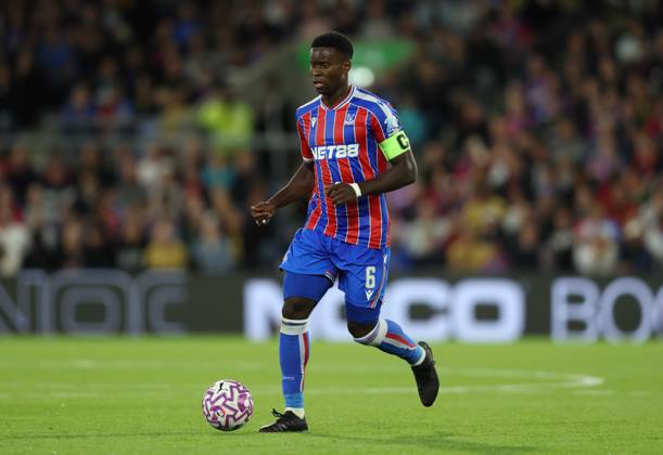 . - Crystal Palace v Fredrikstad FK, UEFA Europa Conference League Play Off, 1st Leg, Selhurst Park Stadium, Croydon, England. - 21st August 2025. (C) Daniel Weir Crystal Pix Marc Guehi of Crystal Palace. - Crystal Palace v Fredrikstad FK, UEFA Europa Conference League Play Off, 1st Leg, Selhurst Park Stadium, Croydon, England. - 21st August 2025. (C) Daniel Weir Crystal Pix Croydon Selhurst Park Stadium United Kingdom Copyright: xDanielxWeirx CP_Crystal_Palace_Fredrikstad_155