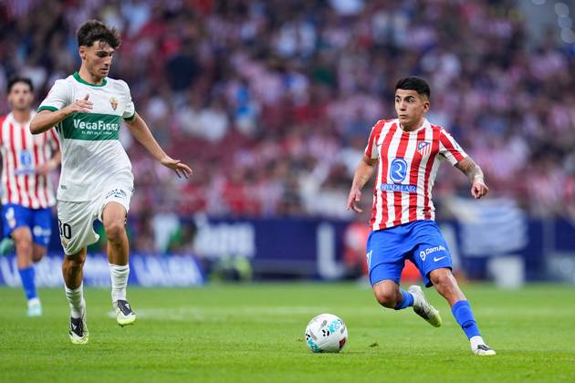 August 23, 2025, Madrid, Madrid, Spain: Thiago Almada of Atletico de Madrid in action during the Spanish League, LaLiga EA Sports, football match played between Atletico de Madrid and Elche CF at Riyadh Air Metropolitano stadium on August 23, 2025, in Madrid, Spain. Madrid Spain - ZUMAa181 20250823_zaa_a181_233 Copyright: xDennisxAgyemanx