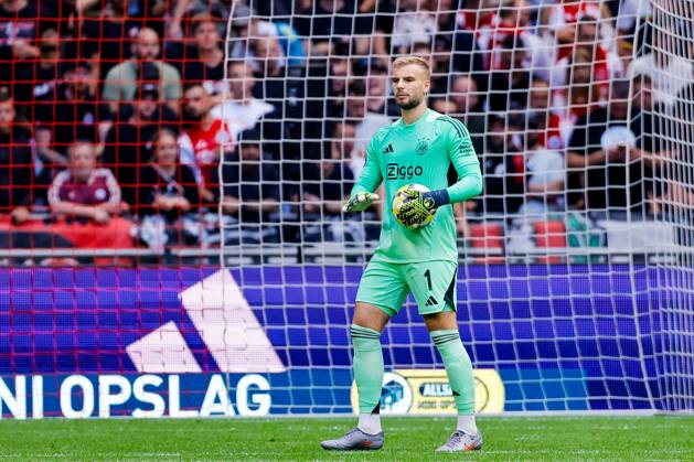 Eredivisie: AFC Ajax Amsterdam v Heracles Almelo Amsterdam - Goalkeeper Vitezslav Jaros of AFC Ajax Amsterdam saves the ball during the third round of the 2025 2026 Eredivisie season. The match is set between AFC Ajax Amsterdam and Heracles Almelo at Johan Cruijff ArenA on 24 August 2025 in Amsterdam, The Netherlands. (VK Sportphoto Raymond Smit) Copyright: xRaymondxSmitx