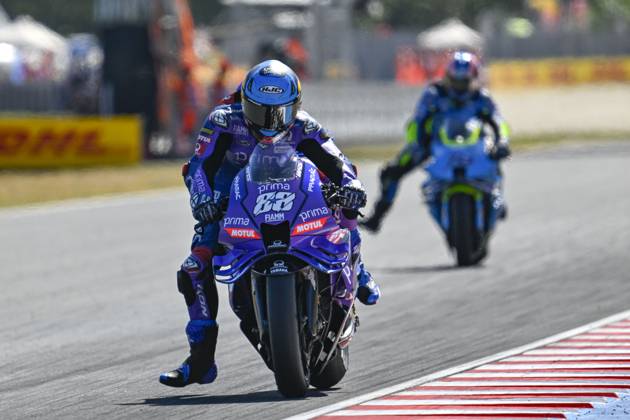 MOTO - MOTO GP - HUNGARY GRAND PRIX 2025 88 OLIVEIRA Miguel (prt), Prima Pramac Racing, Yamaha YZR-M1, action during the 2025 MotoGP Michelin Grand Prix of Hungary, on the Balaton Park circuit, from August 22 to 24, 2025 in Balatonfokajar, Hungary - BalatonfőkajarHungary Copyright: xGIGIxSOLDANOx