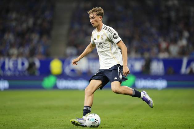 Real Oviedo v Real Madrid CF - LaLiga EA Sports Dean Huijsen centre-back of Real Madrid and Spain during the La Liga EA Sports match between Real Oviedo and Real Madrid CF at Carlos Tartiere on August 24, 2025 in Oviedo, Spain. Oviedo Spain Copyright: xJosexBretonx originalFilename:bretonhernandez-realovie250824_npVVp