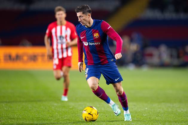 FC Barcelona, Barca v Atletico de Madrid: LaLiga BARCELONA, SPAIN - DEC 3: Robert Lewandowski of FC Barcelona in action during the Spanish La Liga league football match between FC Barcelona vs Atletico de Madrid at the Lluis Companys stadium in Barcelona, Spain on December 3, 2023. Catalonia Spain. Editorial use only. Please get in touch for any other usage. Copyright: x2025xAnadoluxAdriaxPuigx