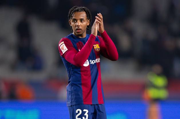 FC Barcelona, Barca v Atletico de Madrid: LaLiga BARCELONA, SPAIN - DEC 3: Jules Kounde of FC Barcelona during the Spanish La Liga league football match between FC Barcelona vs Atletico de Madrid at the Lluis Companys stadium in Barcelona, Spain on December 3, 2023. Catalonia Spain. Editorial use only. Please get in touch for any other usage. Copyright: x2025xAnadoluxAdriaxPuigx