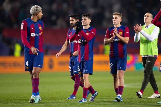 FC Barcelona, Barca v Atletico de Madrid: LaLiga BARCELONA, SPAIN - DEC 3: Players of FC Barcelona during the Spanish La Liga league football match between FC Barcelona vs Atletico de Madrid at the Lluis Companys stadium in Barcelona, Spain on December 3, 2023. Catalonia Spain. Editorial use only. Please get in touch for any other usage. Copyright: x2025xAnadoluxAdriaxPuigx