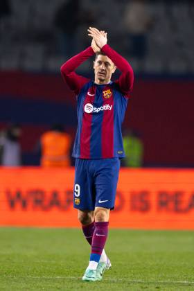 FC Barcelona, Barca v Atletico de Madrid: LaLiga BARCELONA, SPAIN - DEC 3: Robert Lewandowski of FC Barcelona during the Spanish La Liga league football match between FC Barcelona vs Atletico de Madrid at the Lluis Companys stadium in Barcelona, Spain on December 3, 2023. Catalonia Spain. Editorial use only. Please get in touch for any other usage. Copyright: x2025xAnadoluxAdriaxPuigx
