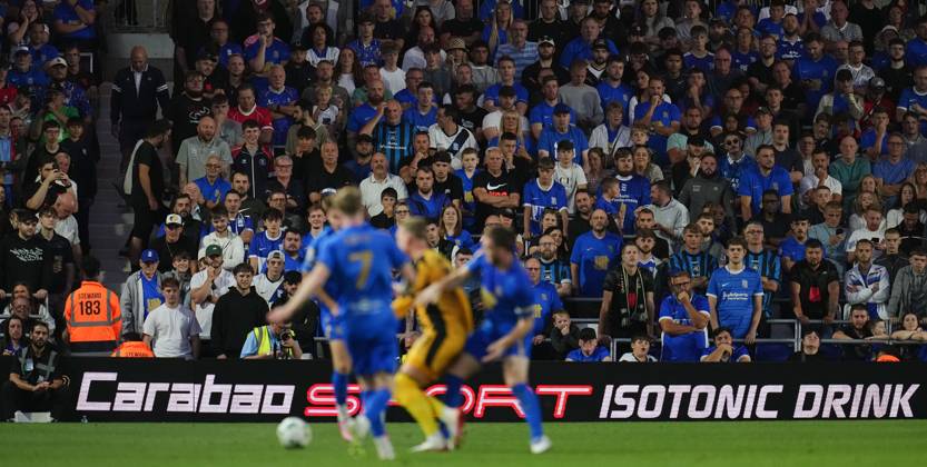 Birmingham City fans look on Birmingham City v Port Vale, EFL Carabao Cup, Second Round, Football, St. Andrew s @ Knighthead Park, Birmingham, UK - 26 Aug 2025Birmingham St. Andrew s @ Knighthead Park United Kingdom EDITORIAL USE ONLY No use with unauthorised audio, video, data, fixture lists, club league logos or live services. Online in-match use limited to 120 images, no video emulation. No use in betting, games or single club league player publications. Copyright: xJoexToth Shutterstockx 15455831bn