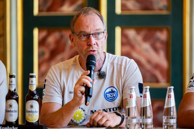 27 08 2025, GER, Handball, Men, Season 25 26, Daikin 1 Bundesliga,Press conference of ThSV Eisenach before the first matchday against SC DHfK Leipzig Maik Nowak ThSV Eisenach 99817 Eisenach Stadtschloss Eisenach Thueringen Germany