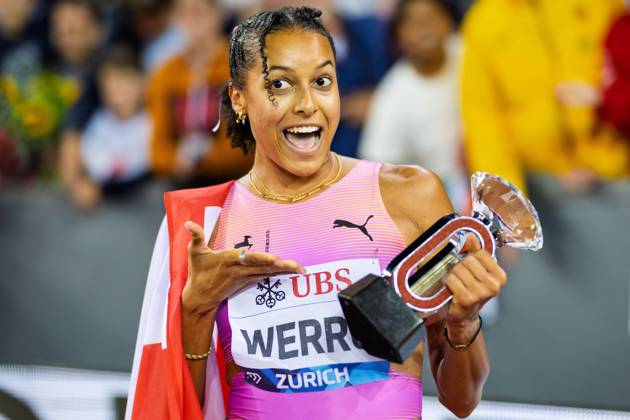 Weltklasse Zürich 2025 28 08 2025 Audrey Werro from Switzerland during the athletics meeting Weltklasse Zürich Diamond League at Letzigrund Stadium, Zurich, Switzerland, on August 28, 2025 Copyright: xBEAUTIFULxSPORTS TobiasxLacknerx