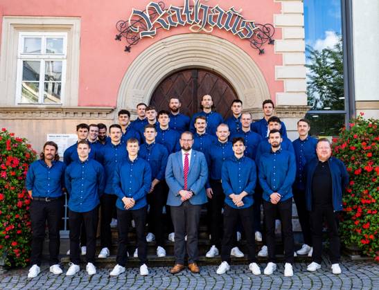 Handball, HBL, ThSV Eisenach, team reception in the town hall at the start of the season