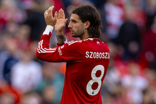 Football - FA Premier League - Liverpool FC v Arsenal FC LIVERPOOL, ENGLAND - Sunday, August 31, 2025: Liverpool s goalscorer Dominik Szoboszlai celebreates after the final whistle during the FA Premier League match between Liverpool FC and Arsenal FC at Anfield. (Photo by David Rawcliffe Propaganda) LIVERPOOL Anfield MERSEYSIDE ENGLAND Copyright: xDavidxRawcliffex P2025-08-31-Liverpool_Arsenal-94