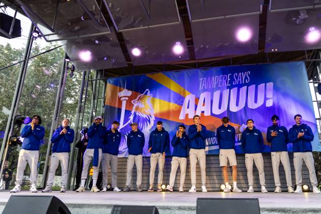 EuroBasket, Basketball EM, fan meeting with national team Finland in Tampere