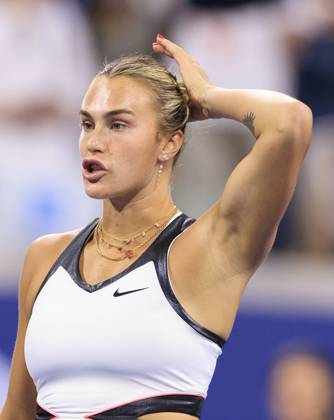 August 31, 2025, Flushing Meadows, New York, USA: Aryna Sabalenka during a match against Cristina Busca on Day 8 of the 2025 US Open at USTA Billie Jean King National Tennis Center on Sunday August 31, 2025 in the Flushing neighborhood of the Queens borough of New York City. JAVIER ROJAS PI Flushing Meadows USA - ZUMAp124 20250831_zaa_p124_216 Copyright: xJavierxRojasx