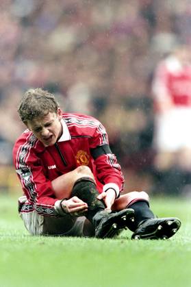 990307 Football, Premier League, Manchester United Chelsea, 0 0 Ole Gunnar Solskjaer, Manchester United has taken a hit Copyright: BILDBYRAN BB990307BB058