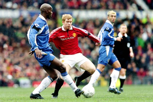 990307 Football, Premier League, Manchester United Chelsea, 0 0 Paul Scholes, Manchester United Copyright: BILDBYRAN BB990307BB061