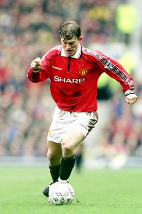 990307 Football, Premier League, Manchester United Chelsea, 0 0 Jesper Blomqvist, Manchester United Copyright: BILDBYRAN BB990307BB062