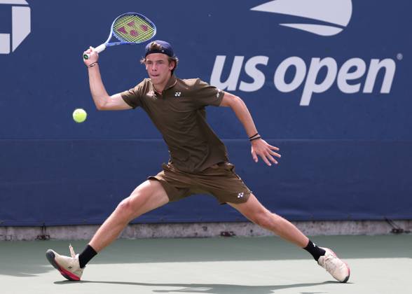 Niels McDonald GER , Boys Singles, Boys Singles US Open Championships 2023, USTA Billie Jean King National Tennis Center, Flushing Meadows, New York, USA Copyright: xJuergenxHasenkopfx