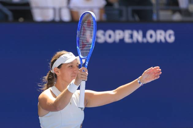September 2, 2025, Flushing Meadows, New York, USA: Jessica Pegula reacts after defeating Barbora Krejcikova on Day 10 of the 2025 US Open at USTA Billie Jean King National Tennis Center on Tuesday September 2, 2025 in the Flushing neighborhood of the Queens borough of New York City. JAVIER ROJAS PI Flushing Meadows USA - ZUMAp124 20250902_zaa_p124_005 Copyright: xJavierxRojasx