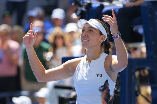 September 2, 2025, Flushing Meadows, New York, USA: Jessica Pegula reacts after defeating Barbora Krejcikova on Day 10 of the 2025 US Open at USTA Billie Jean King National Tennis Center on Tuesday September 2, 2025 in the Flushing neighborhood of the Queens borough of New York City. JAVIER ROJAS PI Flushing Meadows USA - ZUMAp124 20250902_zaa_p124_008 Copyright: xJavierxRojasx