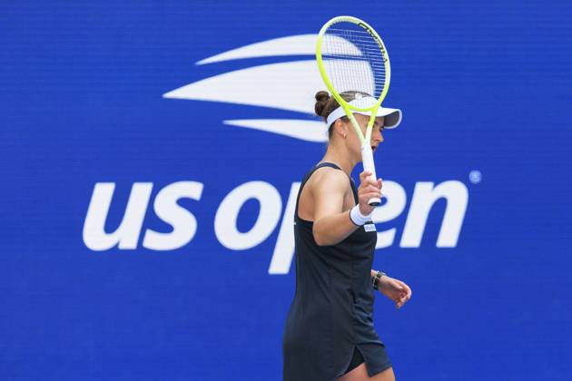 September 2, 2025, Flushing Meadows, New York, USA: Jessica Pegula reacts a net ball during a match against Barbora Krejcikova on Day 10 of the 2025 US Open at USTA Billie Jean King National Tennis Center on Tuesday September 2, 2025 in the Flushing neighborhood of the Queens borough of New York City. JAVIER ROJAS PI Flushing Meadows USA - ZUMAp124 20250902_zaa_p124_014 Copyright: xJavierxRojasx