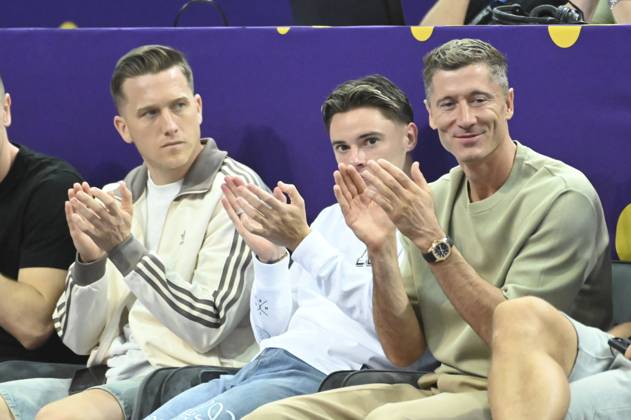 EuroBasket, Basketball EM, France - Poland, Robert Lewandowski in the stands