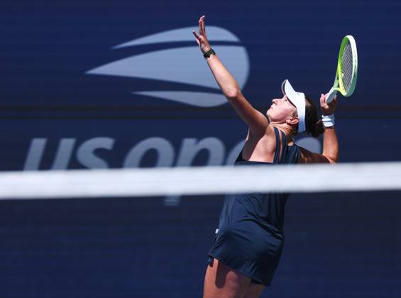 2025 US Open Tennis Championships, Day Ten, Billy Jean-King Tennis Centre, Flushing Meadows, New York, USA, 02 09 2025 Barbora Krejcikova (CZE) in action during her Quarter Final match against Jessica Pegula (USA) in the 2025 US Open at Flushing Meadows New York Billy Jean King Tennis Centre, Flushing Meadows New York USA Copyright: xMarkxGreenwoodx