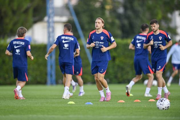 Football, World Cup qualifiers, Croatia national team, Training