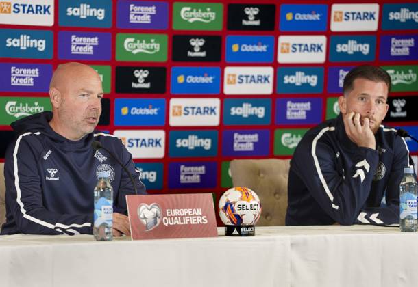 Football, World Cup qualifiers, Denmark national team, Press conference