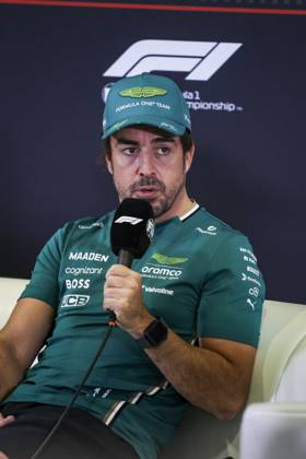 F1 - ITALIAN GRAND PRIX 2025 ALONSO Fernando (spa), Aston Martin F1 Team AMR25, portrait press conference, PK, Pressekonferenz during the 2025 Formula 1 Pirelli Grand Premio d™Italia, 2025 Italian Grand Prix, 16th round of the 2025 FIA Formula One World Championship, WM, Weltmeisterschaft from September 5 to 7, 2025 on the Autodromo Nazionale Monza, in Monza, Italy - MonzaItaly Copyright: xXavixBonillax