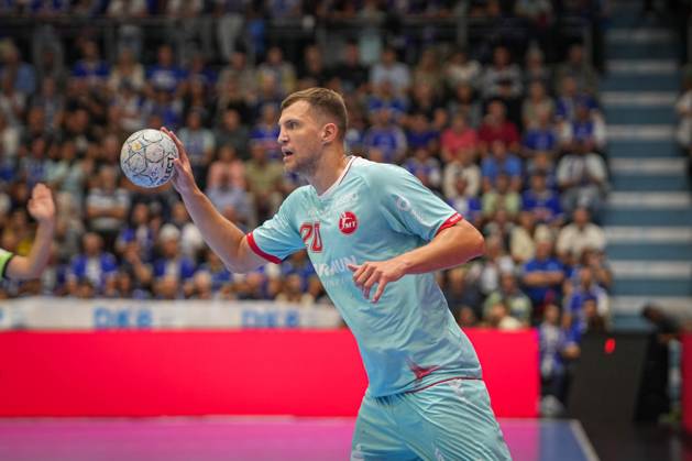 Daikin Handball Bundesliga, VfL Gummersbach MT Melsungen, 03 09 2025 Uladzislau Kulesh MT Melsungen, 20 , Daikin Handball Bundesliga, VfL Gummersbach MT Melsungen, 03 09 2025, Schwalbe Arena, Gummersbach, Germany Copyright: xBEAUTIFULxSPORTS Henrichsx