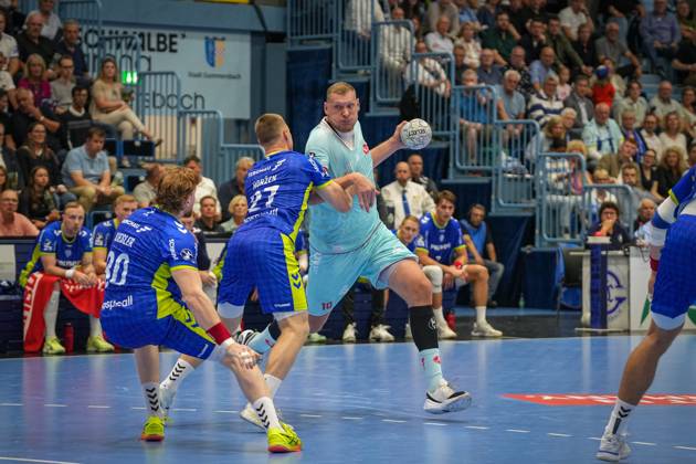 Daikin Handball Bundesliga, VfL Gummersbach MT Melsungen, 03 09 2025 Dainis Kristopans MT Melsungen, 10 , Daikin Handball Bundesliga, VfL Gummersbach MT Melsungen, 03 09 2025, Schwalbe Arena, Gummersbach, Germany Copyright: xBEAUTIFULxSPORTS Henrichsx