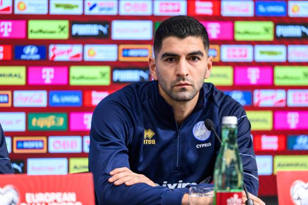 Football, World Cup qualifiers, Cyprus national team, Press conference