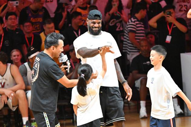 Basketball, Lebron James during his China Tour in Chengdu