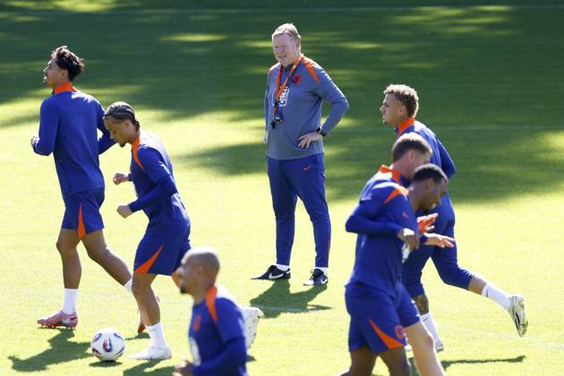 Football, World Cup qualifiers, Netherlands national team, Training