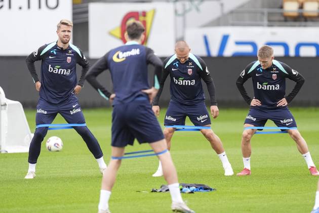 Football, World Cup qualifiers, Norway national team, Training