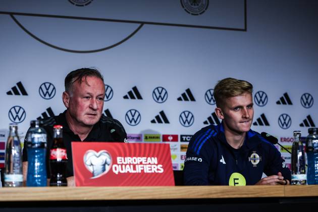 Football, World Cup qualifiers, Northern Ireland national team, Press conference