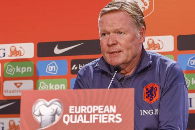 Football, World Cup qualifiers, Netherlands national team, Press conference