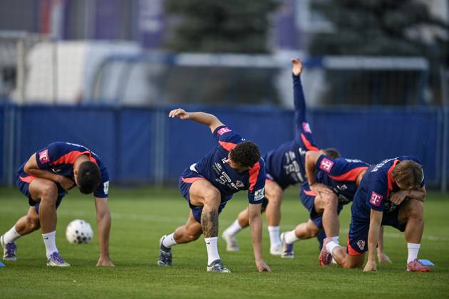 Football, World Cup qualifiers, Croatia national team, Training