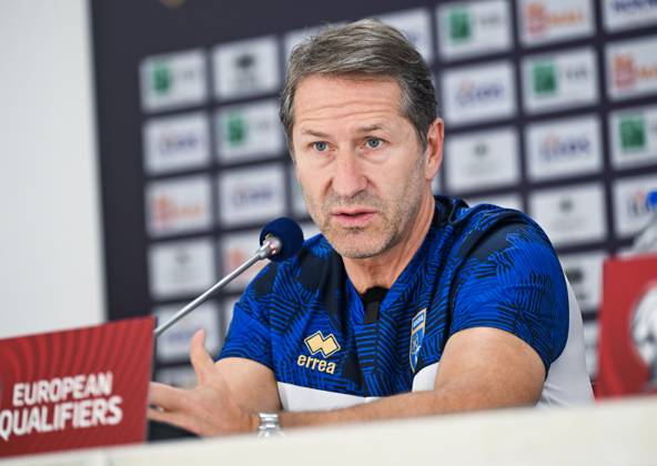 Football, World Cup qualifiers, Kosovo national team, Press conference