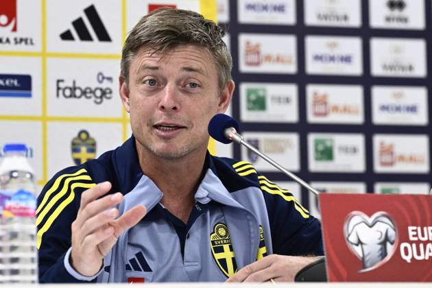 Football, World Cup qualifiers, Sweden national team, Press conference