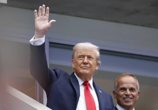 Tennis, Donald Trump bei US Open Finale, Jannik Sinner - Carlos Alcaraz