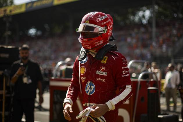 F1 - ITALIAN GRAND PRIX 2025 LECLERC Charles (mco), Scuderia Ferrari SF-25, portrait during the 2025 Formula 1 Pirelli Grand Premio d™Italia, 2025 Italian Grand Prix, 16th round of the 2025 FIA Formula One World Championship, WM, Weltmeisterschaft from September 5 to 7, 2025 on the Autodromo Nazionale Monza, in Monza, Italy - MonzaItaly  Copyright: xXavixBonillax